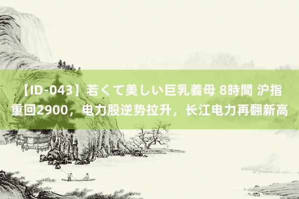 【ID-043】若くて美しい巨乳義母 8時間 沪指重回2900，电力股逆势拉升，长江电力再翻新高