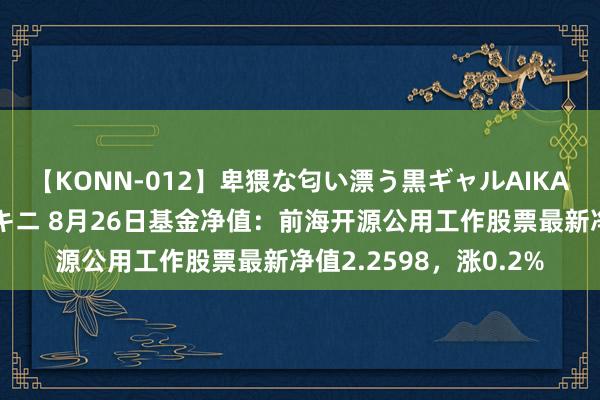 【KONN-012】卑猥な匂い漂う黒ギャルAIKAの中出しグイ込みビキニ 8月26日基金净值：前海开源公用工作股票最新净值2.2598，涨0.2%